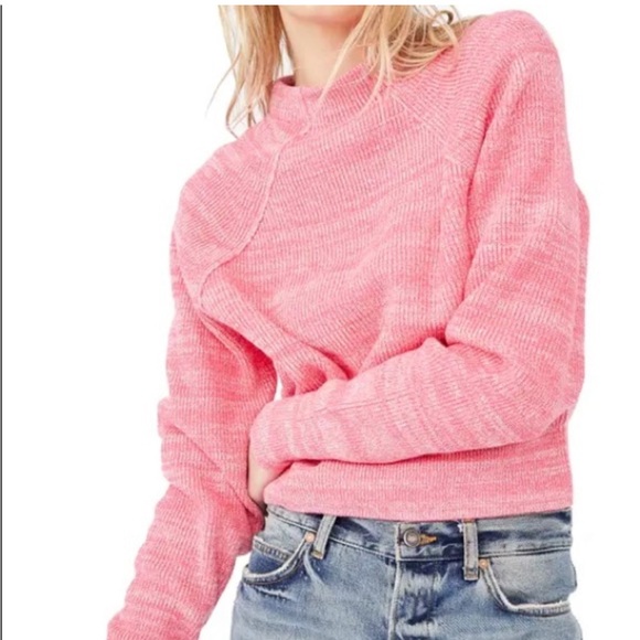 Free People Too Good Pink sweater size small - Picture 1 of 4